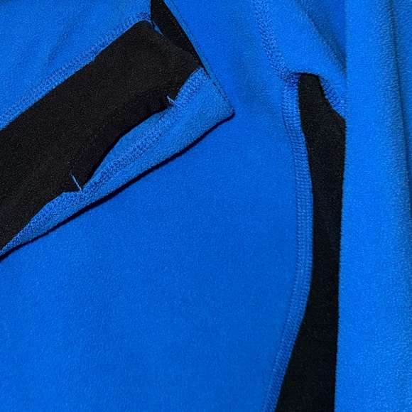 The North Face Fleece Jacket Mens S Blue/Black Pullover 1/4 Zip Casual Active - Picture 3 of 6